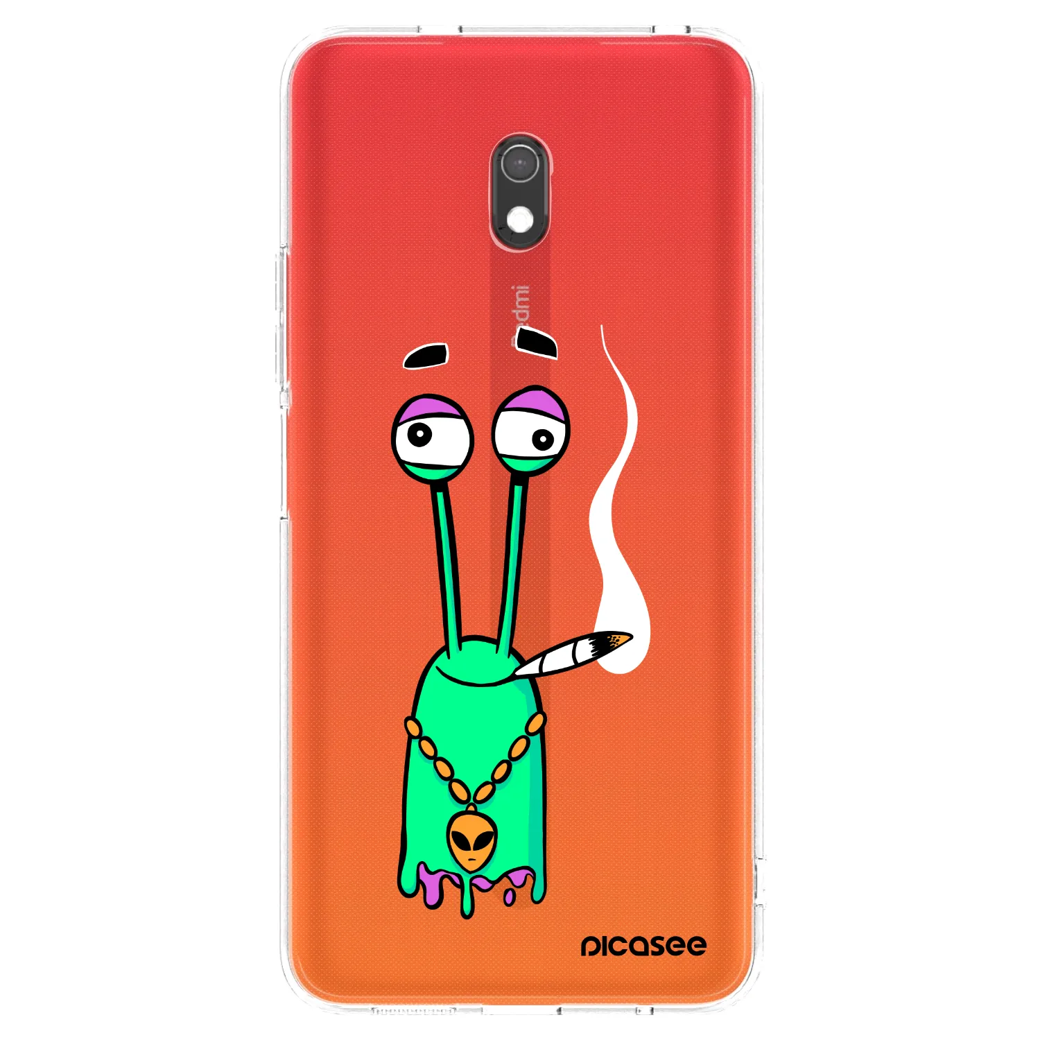 Picasee silikónový prehľadný obal pre Xiaomi Redmi 8A - Earth - Sám doma