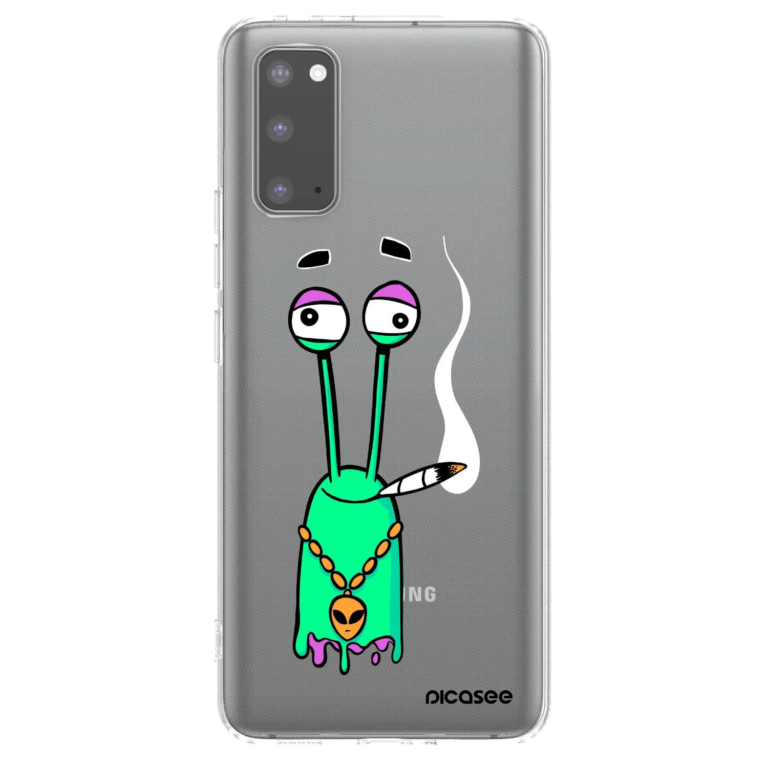 Picasee silikónový prehľadný obal pre Samsung Galaxy S20 G980F - Earth - Sám doma