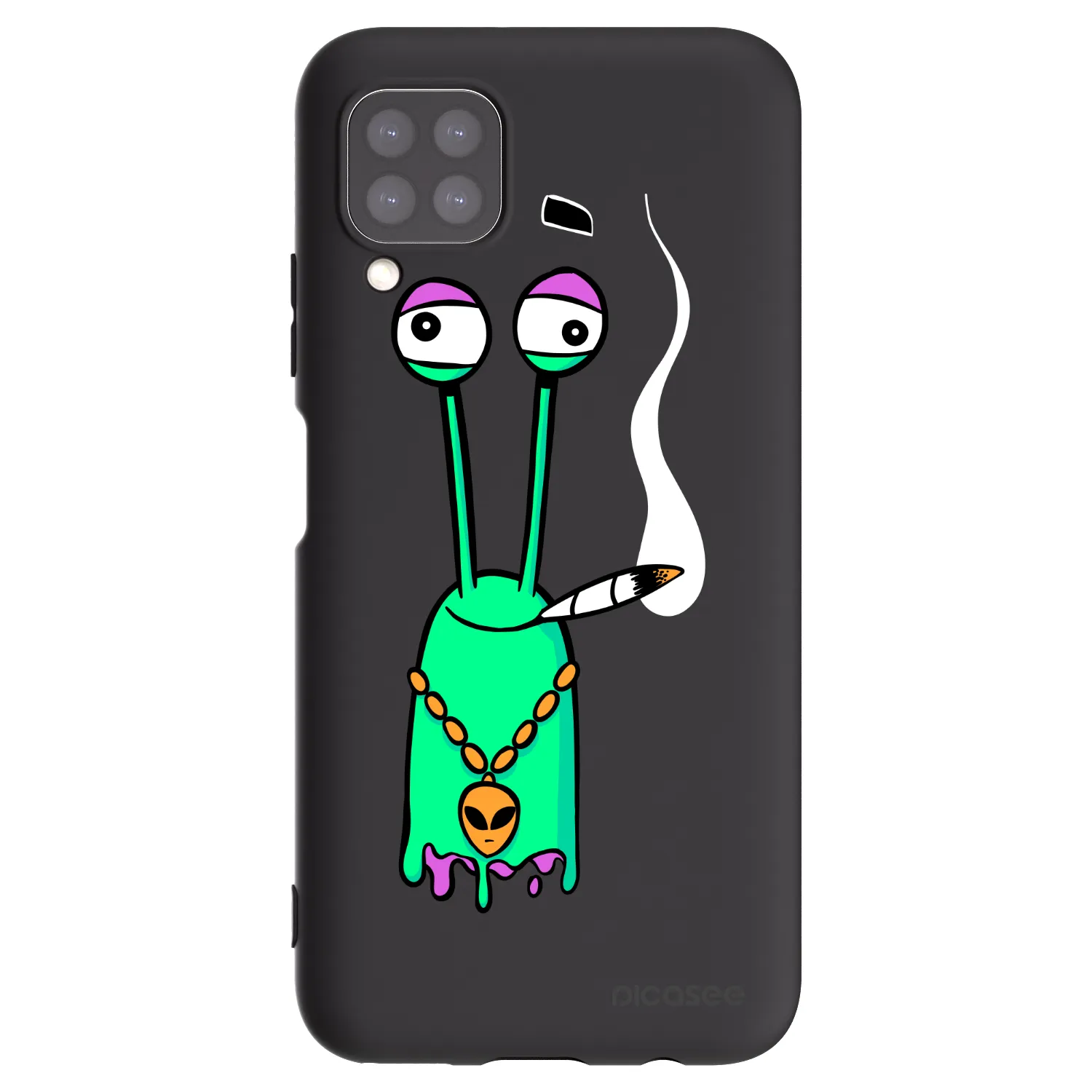 Picasee silikónový čierny obal pre Huawei P40 Lite - Earth - Sám doma