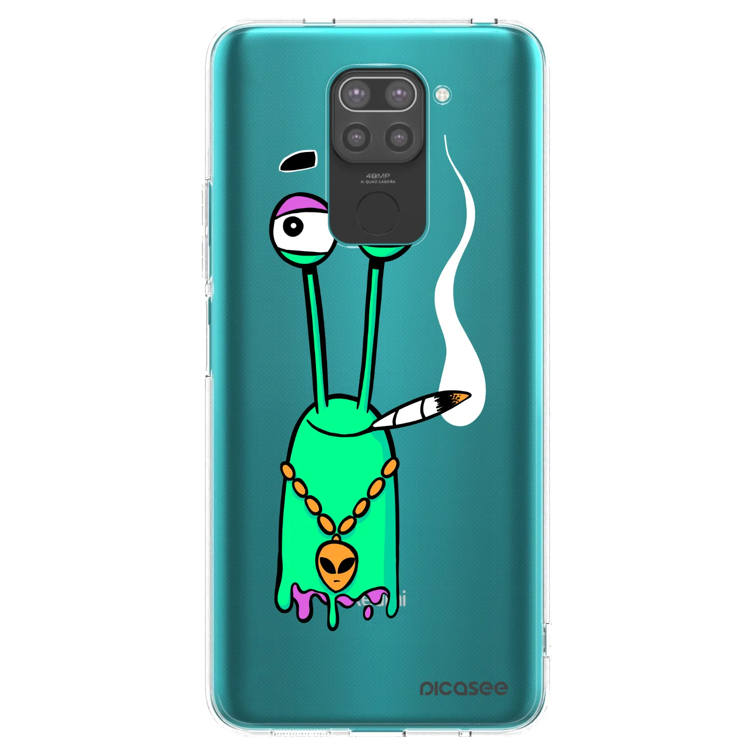 Picasee silikónový čierny obal pre Xiaomi Redmi Note 9 - Earth - Sám doma