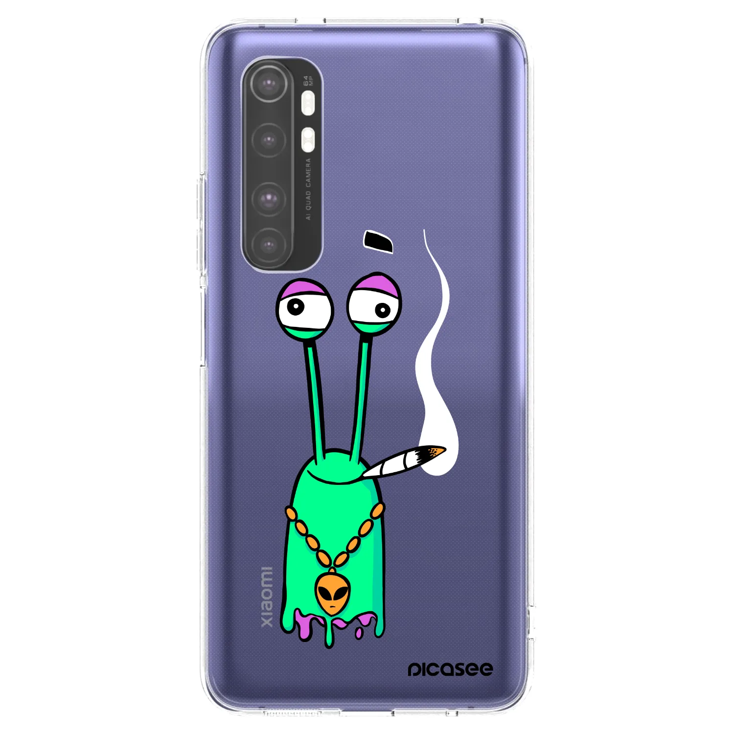 Picasee silikónový prehľadný obal pre Xiaomi Mi Note 10 Lite - Earth - Sám doma