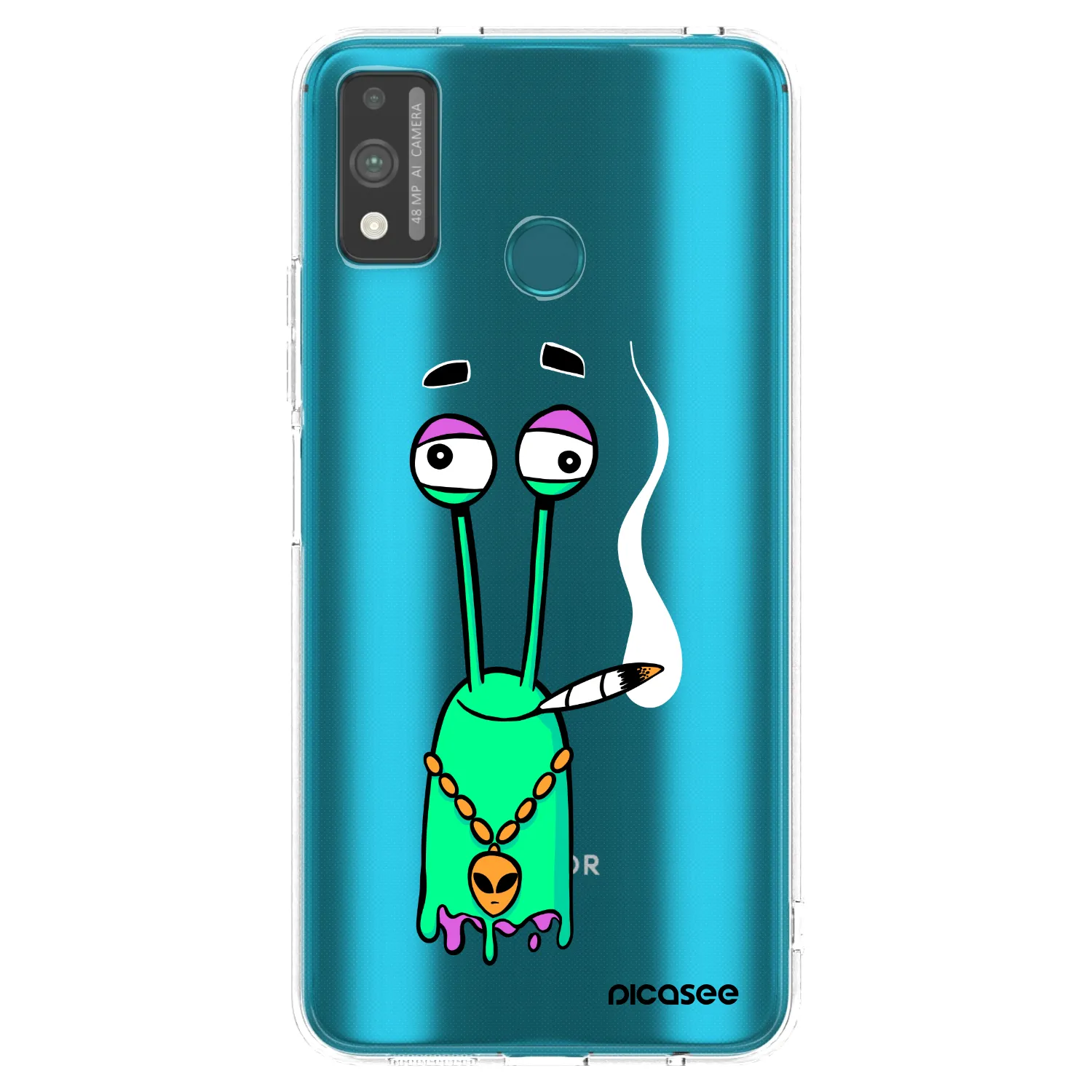 Picasee silikónový prehľadný obal pre Honor 9X Lite - Earth - Sám doma