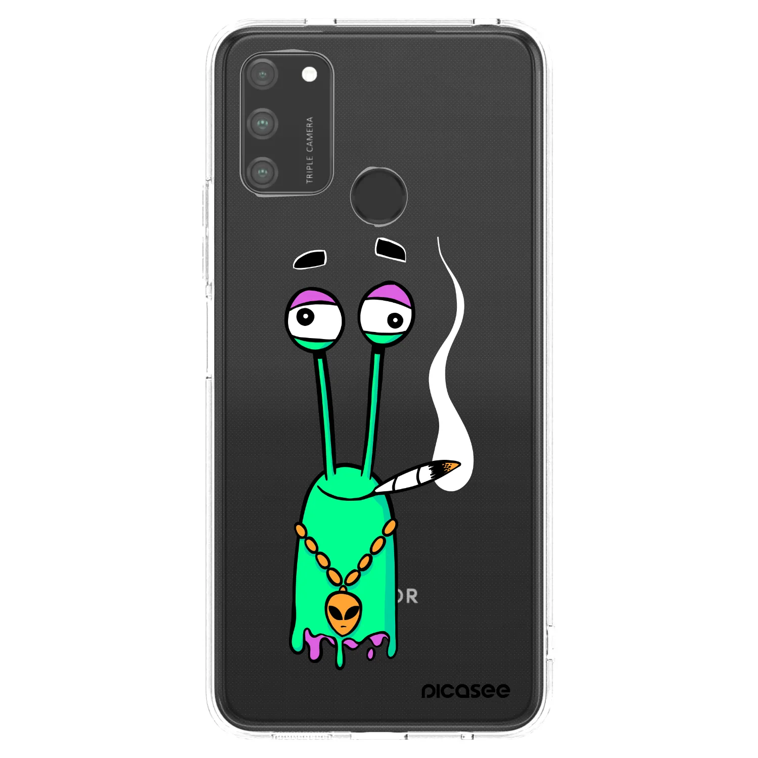 Picasee silikónový prehľadný obal pre Honor 9A - Earth - Sám doma