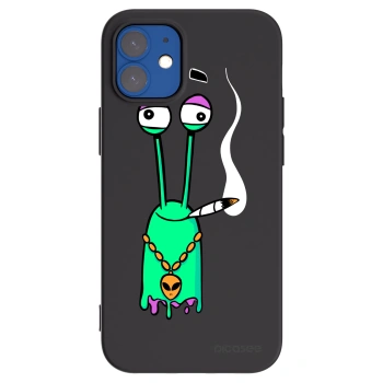 Picasee silikónový čierny obal pre Apple iPhone 12 mini - Earth - Sám doma