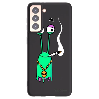 Picasee silikónový čierny obal pre Samsung Galaxy S21 5G G991B - Earth - Sám doma