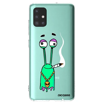Picasee silikónový prehľadný obal pre Samsung Galaxy M31s - Earth - Sám doma