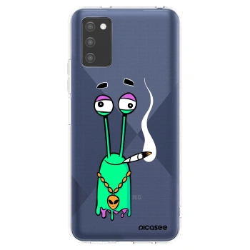 Picasee silikónový prehľadný obal pre Samsung Galaxy A02s A025G - Earth - Sám doma