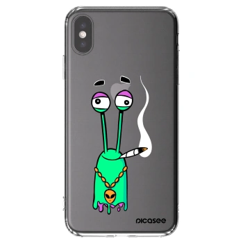 Picasee silikónový prehľadný obal pre Apple iPhone XS Max - Earth - Sám doma