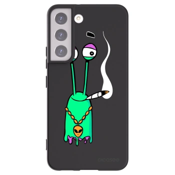Picasee silikónový čierny obal pre Samsung Galaxy S22 5G - Earth - Sám doma