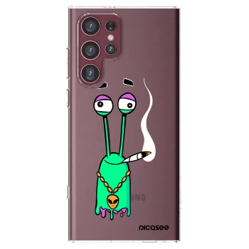 Picasee silikónový prehľadný obal pre Samsung Galaxy S22 Ultra 5G - Earth - Sám doma