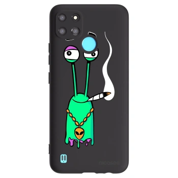 Picasee silikónový čierny obal pre Realme C21Y - Earth - Sám doma