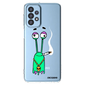 Picasee silikónový prehľadný obal pre Samsung Galaxy A23 A235F 4G - Earth - Sám doma