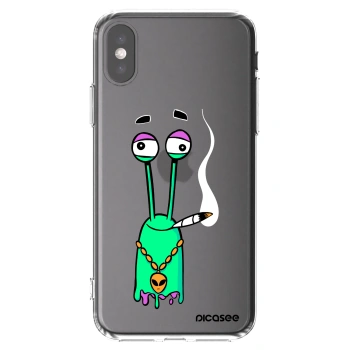 Picasee silikónový prehľadný obal pre Apple iPhone X/XS - Earth - Sám doma