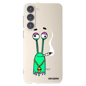 Picasee silikónový prehľadný obal pre Samsung Galaxy S23+ 5G - Earth - Sám doma