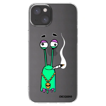 Picasee silikónový prehľadný obal pre Apple iPhone 15 Plus - Earth - Sám doma