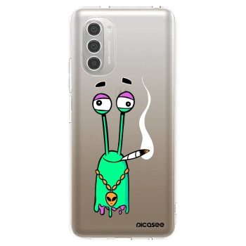 Picasee silikónový prehľadný obal pre Motorola Moto G51 - Earth - Sám doma