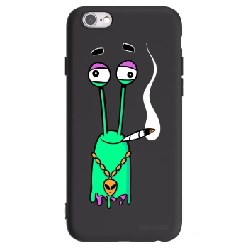Picasee silikónový čierny obal pre Apple iPhone 6/6S - Earth - Sám doma