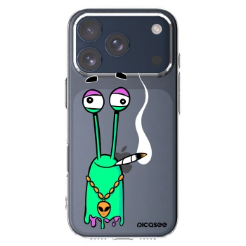 Picasee silikónový prehľadný obal pre Apple iPhone 17 Pro - Earth - Sám doma