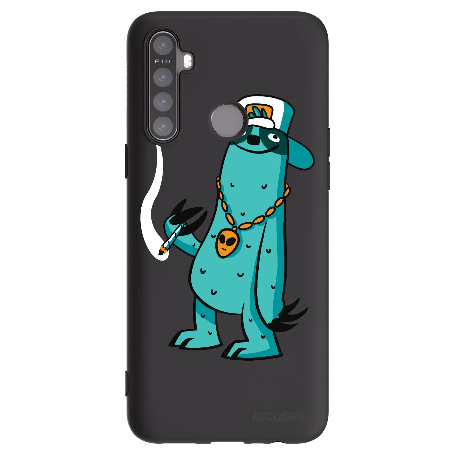 Picasee silikónový čierny obal pre Realme 6i - Earth - Je mi fajn