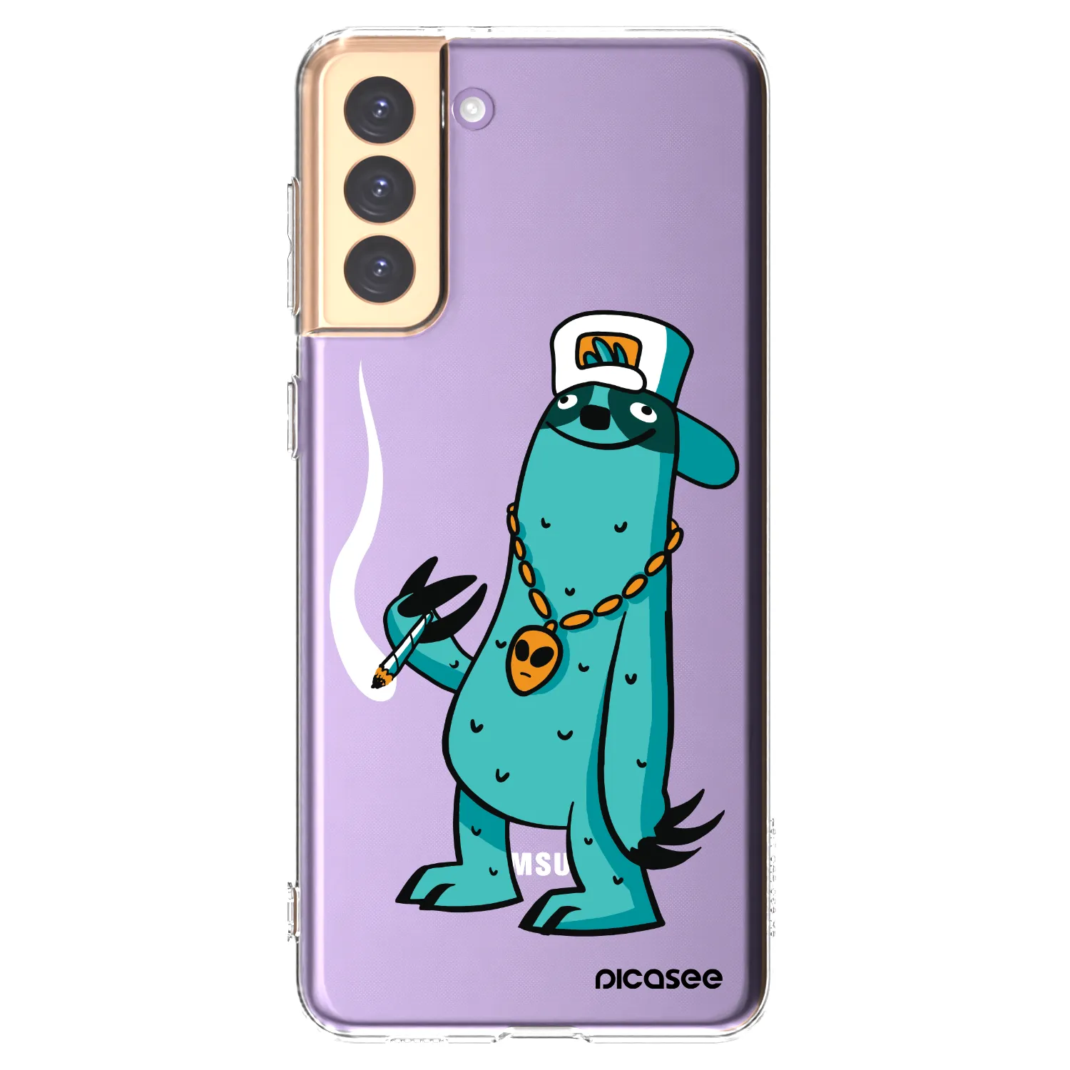 Picasee silikónový prehľadný obal pre Samsung Galaxy S21+ 5G G996F - Earth - Je mi fajn