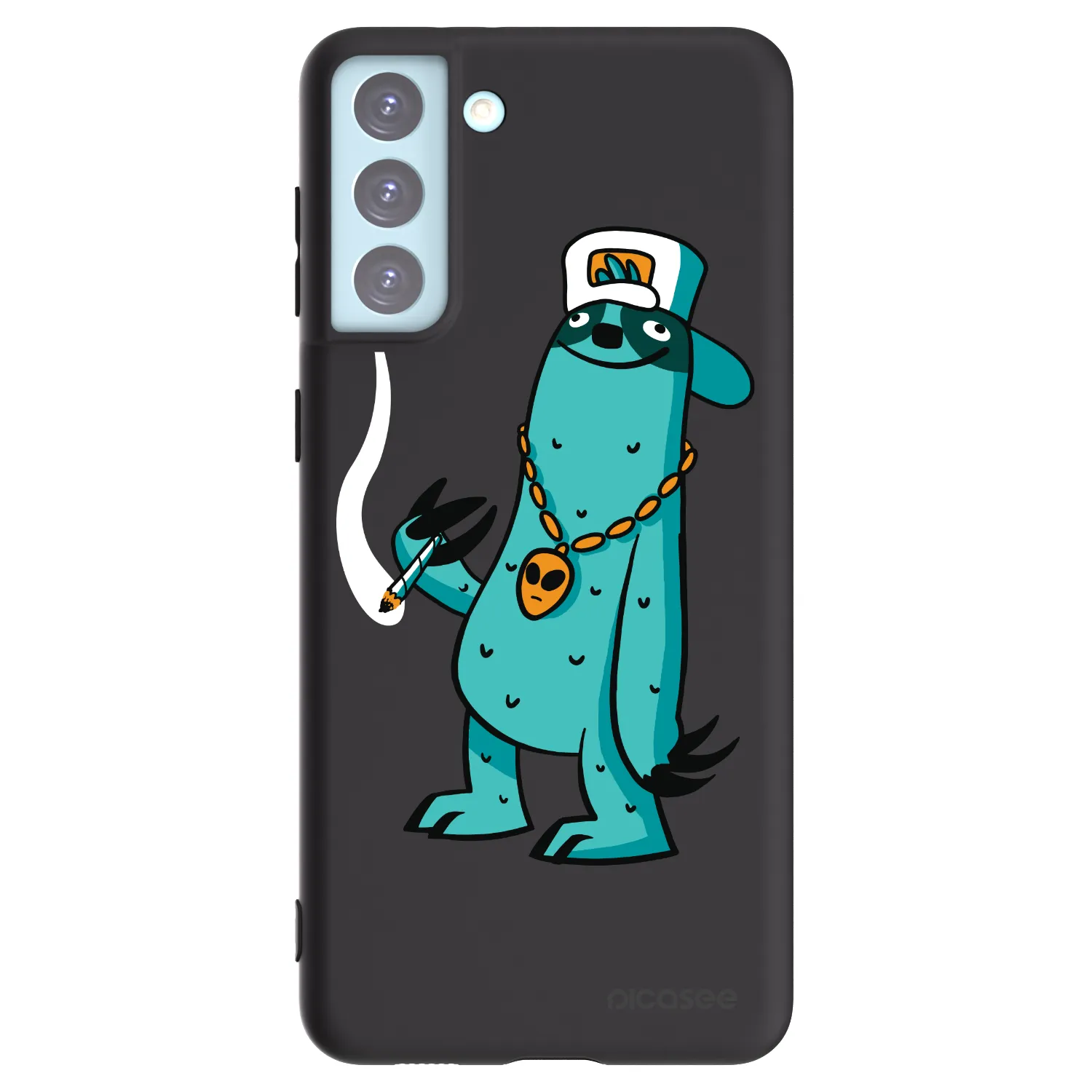 Picasee silikónový čierny obal pre Samsung Galaxy S21+ 5G G996F - Earth - Je mi fajn