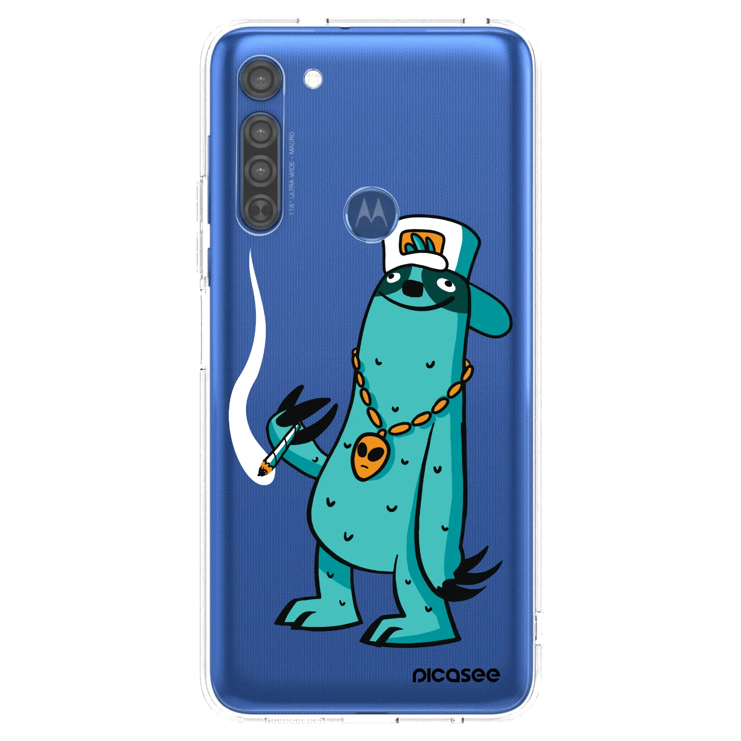 Picasee silikónový prehľadný obal pre Motorola Moto G8 - Earth - Je mi fajn
