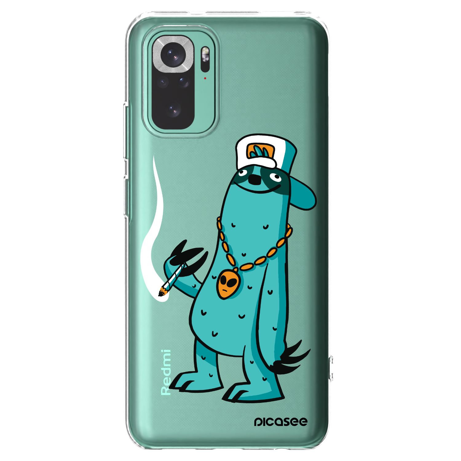 Picasee silikónový prehľadný obal pre Xiaomi Redmi Note 10 Pro - Earth - Je mi fajn