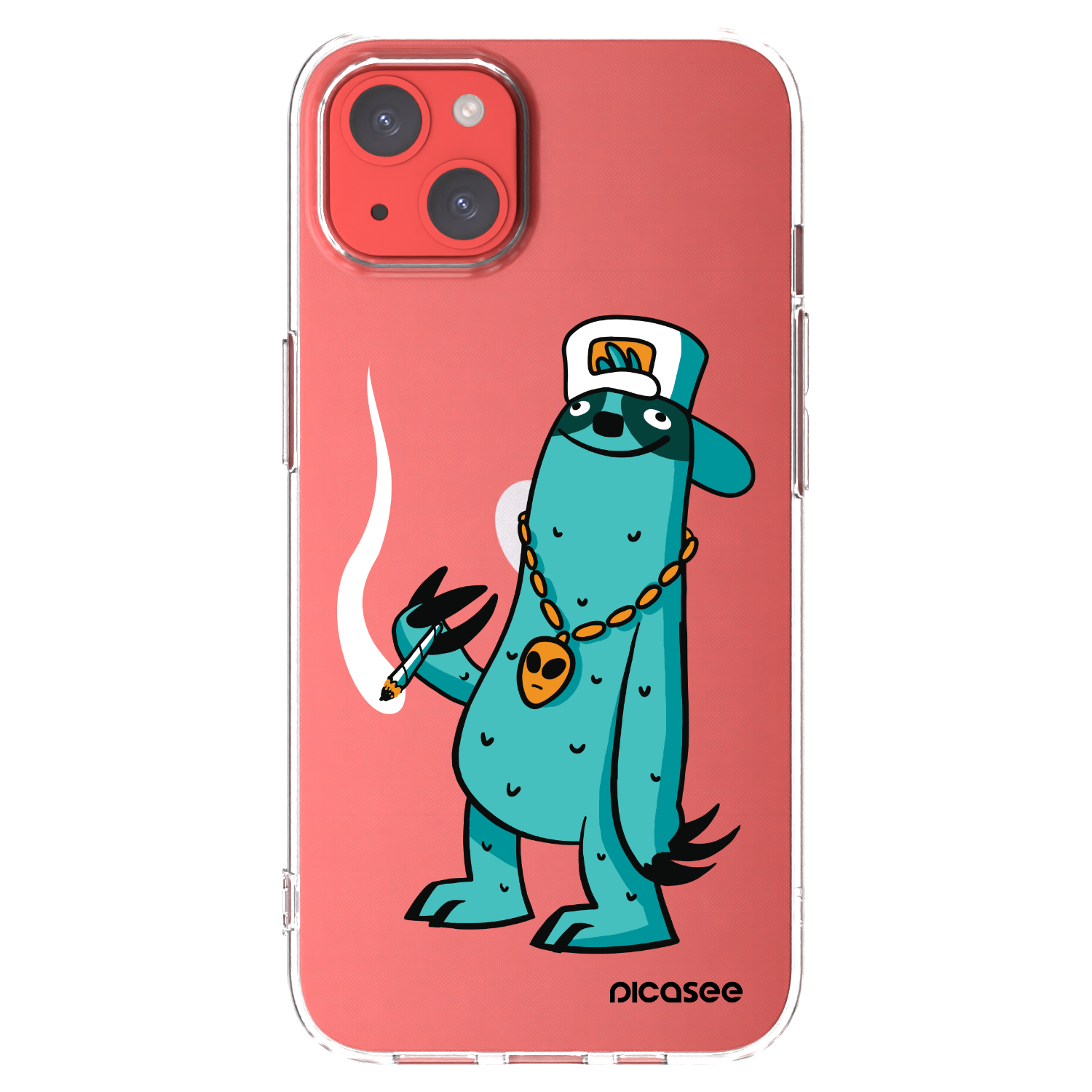 Picasee silikónový prehľadný obal pre Apple iPhone 13 - Earth - Je mi fajn