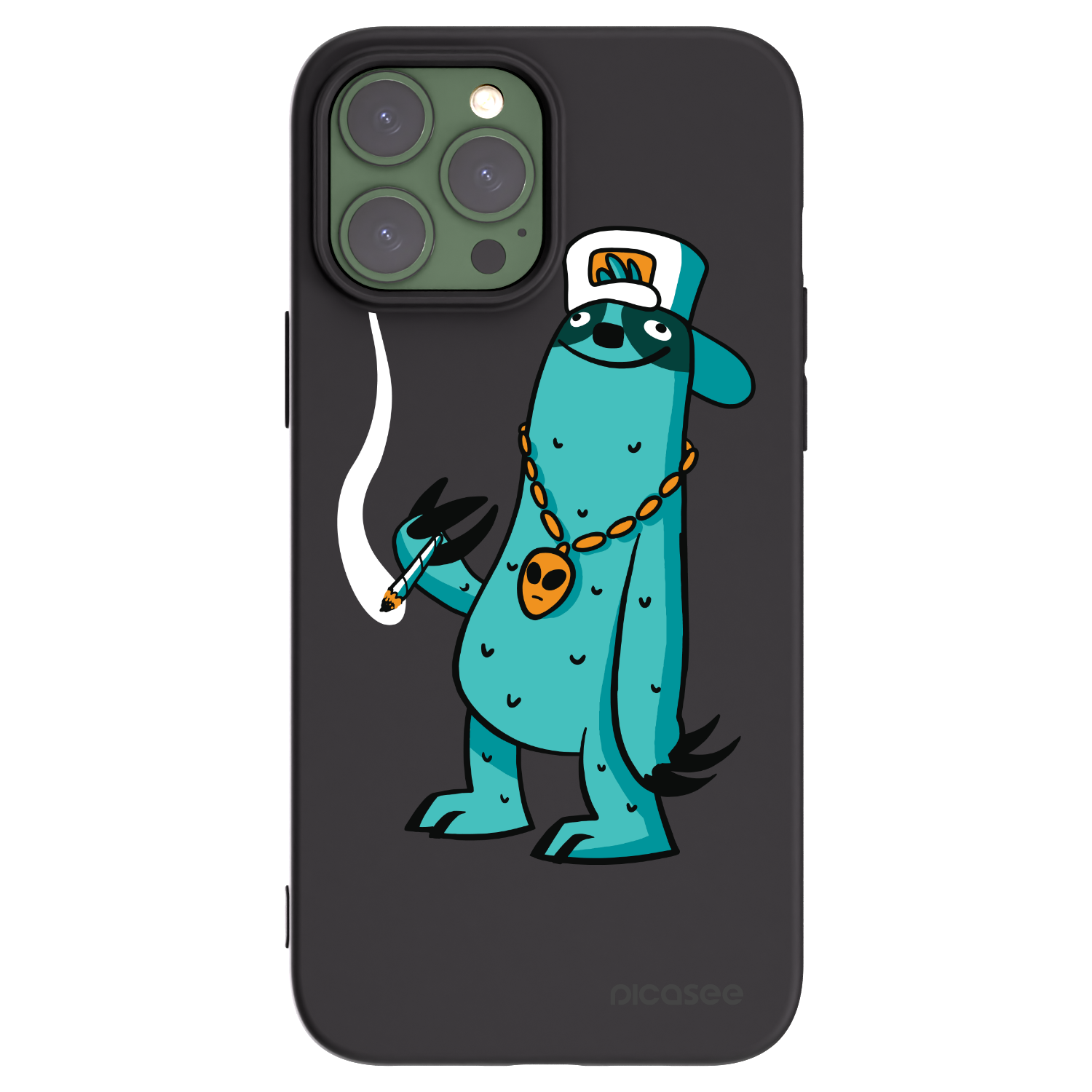 Silikónový čierny obal pre Apple iPhone 13 Pro Max - Earth - Je mi fajn
