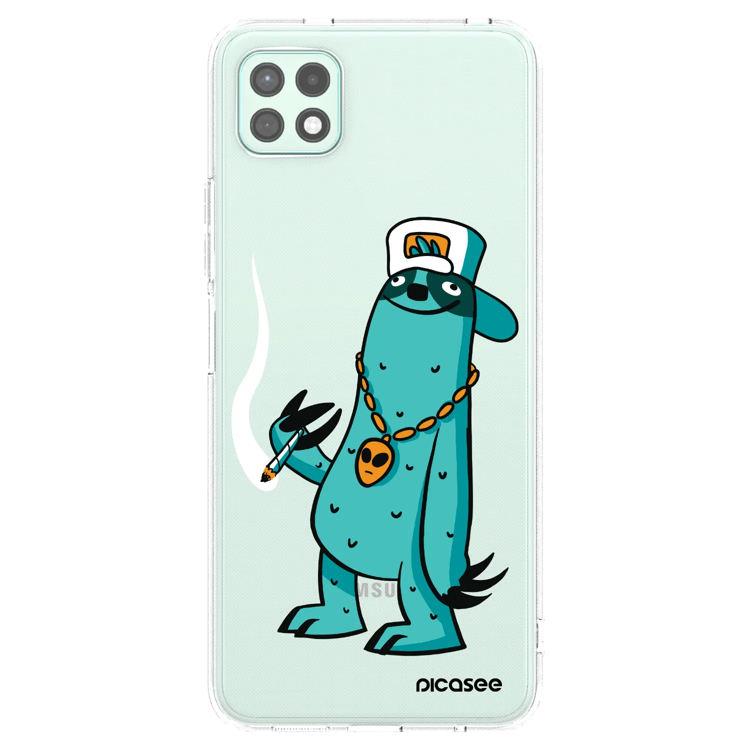 Picasee silikónový prehľadný obal pre Samsung Galaxy A22 A226B 5G - Earth - Je mi fajn