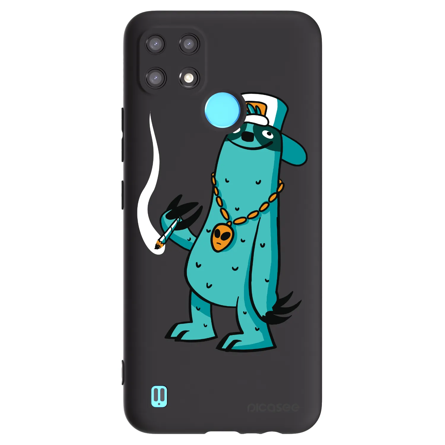 Picasee silikónový čierny obal pre Realme C21 - Earth - Je mi fajn