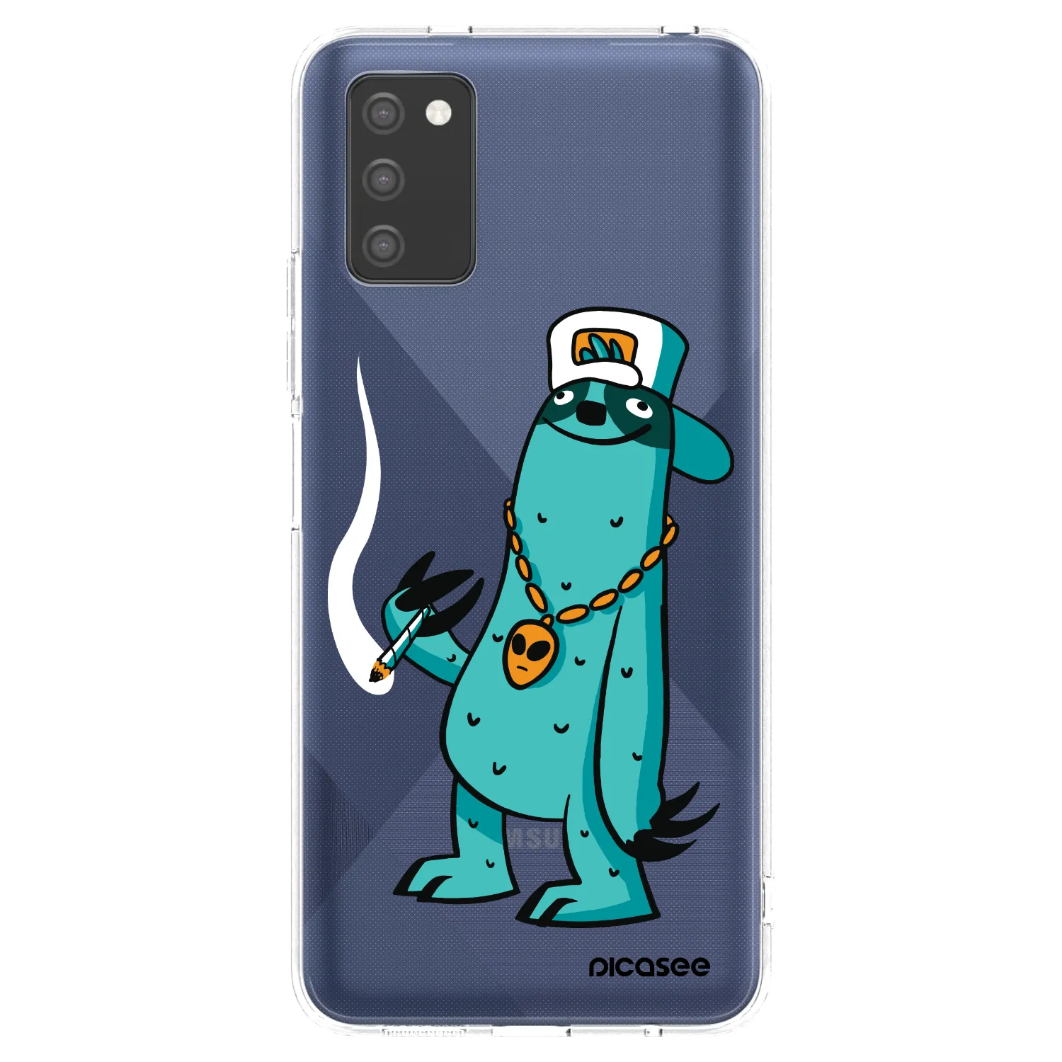 Picasee silikónový prehľadný obal pre Samsung Galaxy A03s A037G - Earth - Je mi fajn