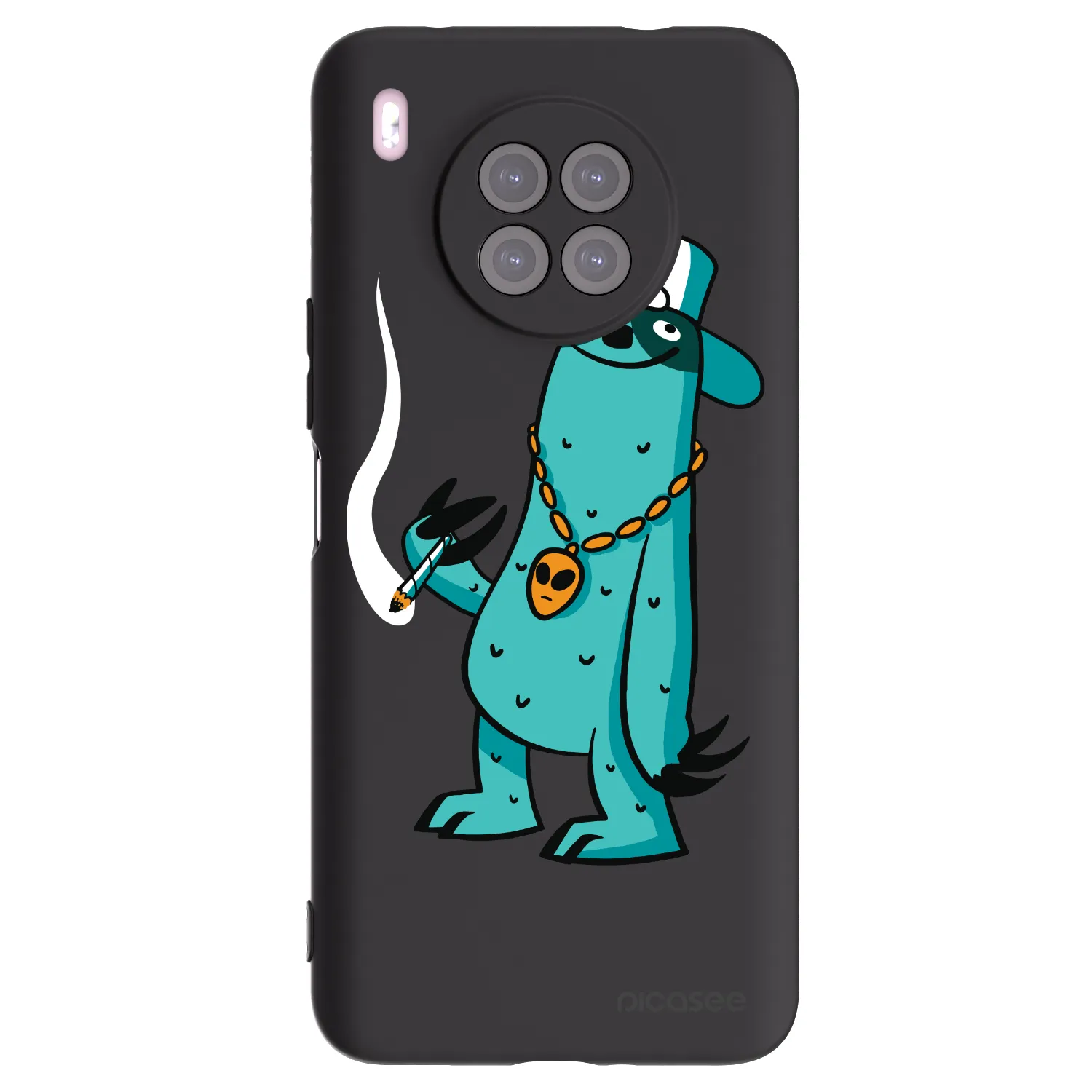 Picasee silikónový čierny obal pre Huawei Nova 8i - Earth - Je mi fajn