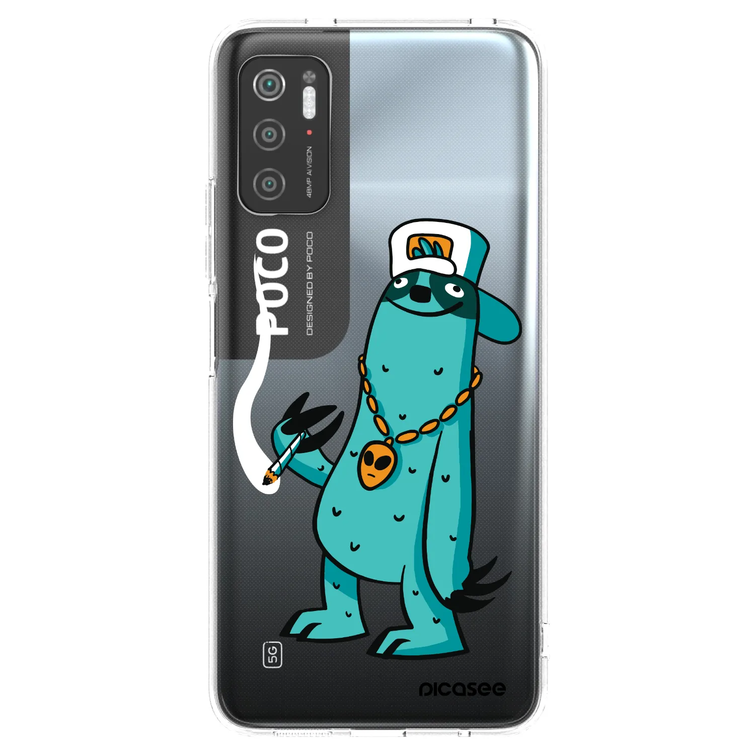 Silikónový prehľadný obal pre Xiaomi Poco M3 Pro 5G - Earth - Je mi fajn