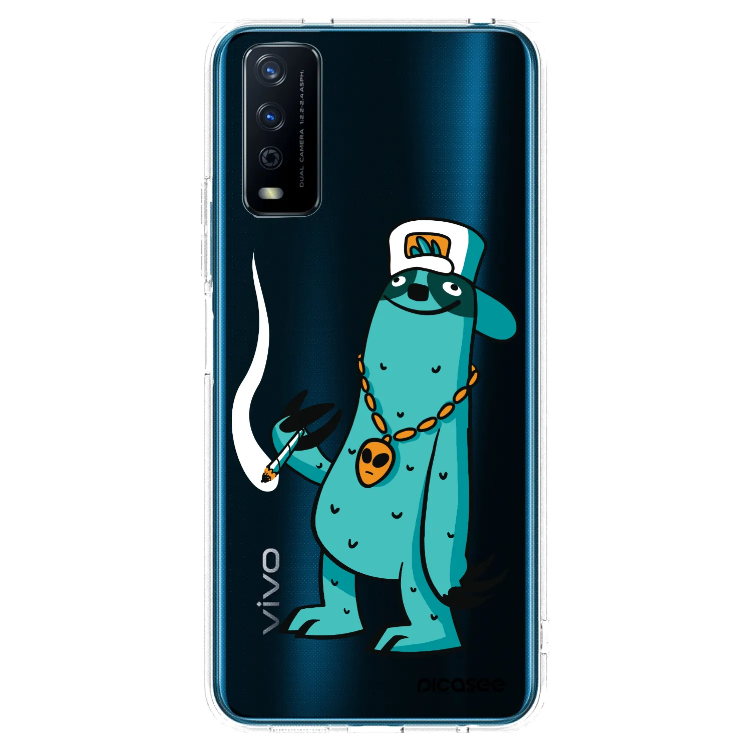 Picasee silikónový prehľadný obal pre Vivo Y11s - Earth - Je mi fajn