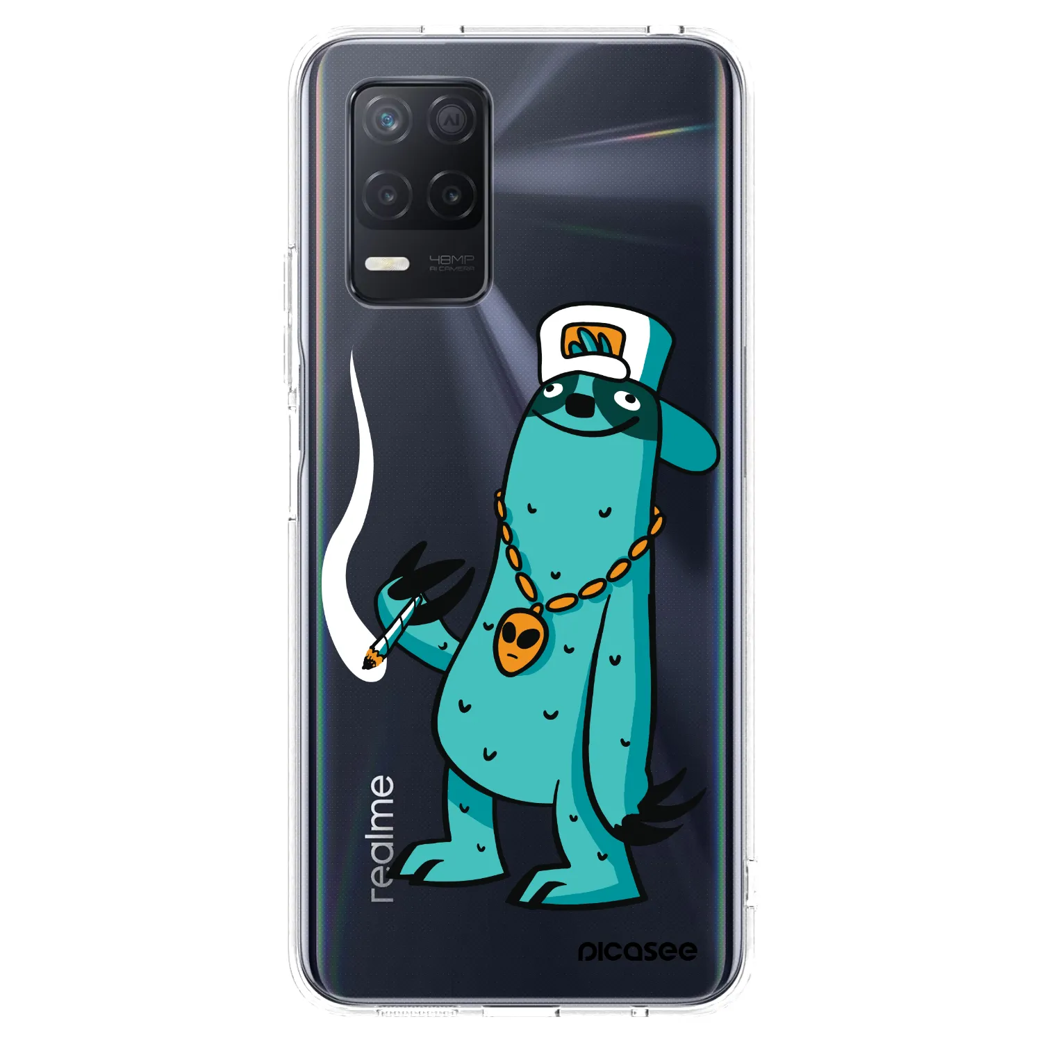 Picasee silikónový prehľadný obal pre Realme 8 5G - Earth - Je mi fajn