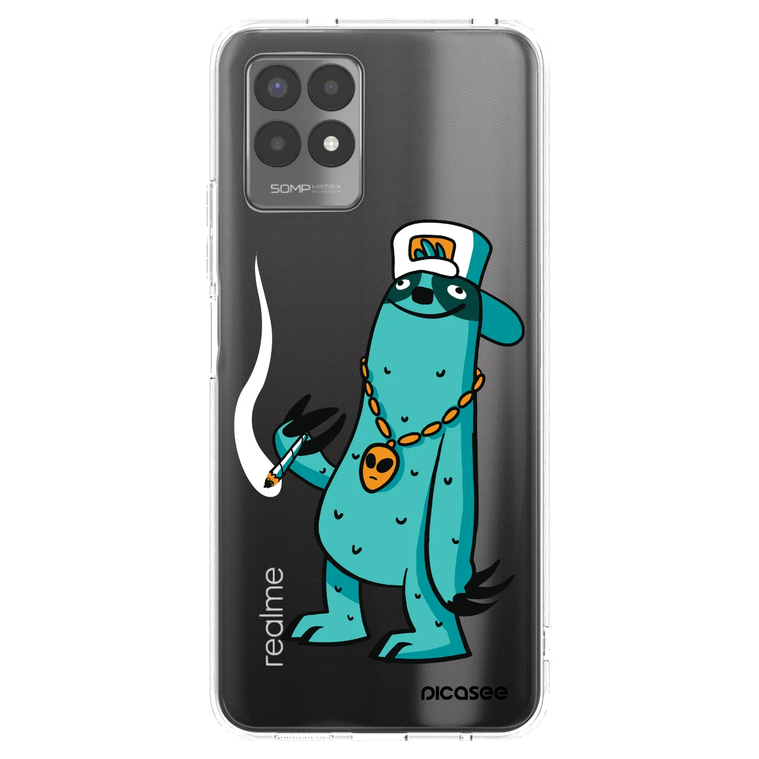 Silikónový prehľadný obal pre Realme 8i - Earth - Je mi fajn