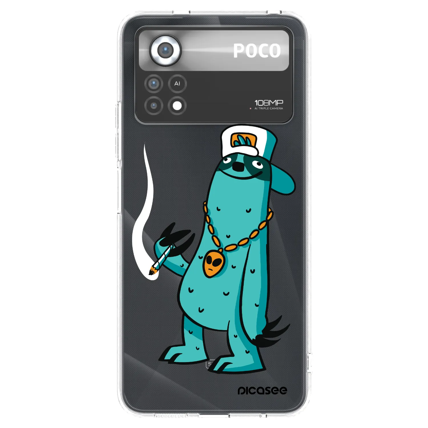 Picasee silikónový prehľadný obal pre Xiaomi Poco X4 Pro 5G - Earth - Je mi fajn