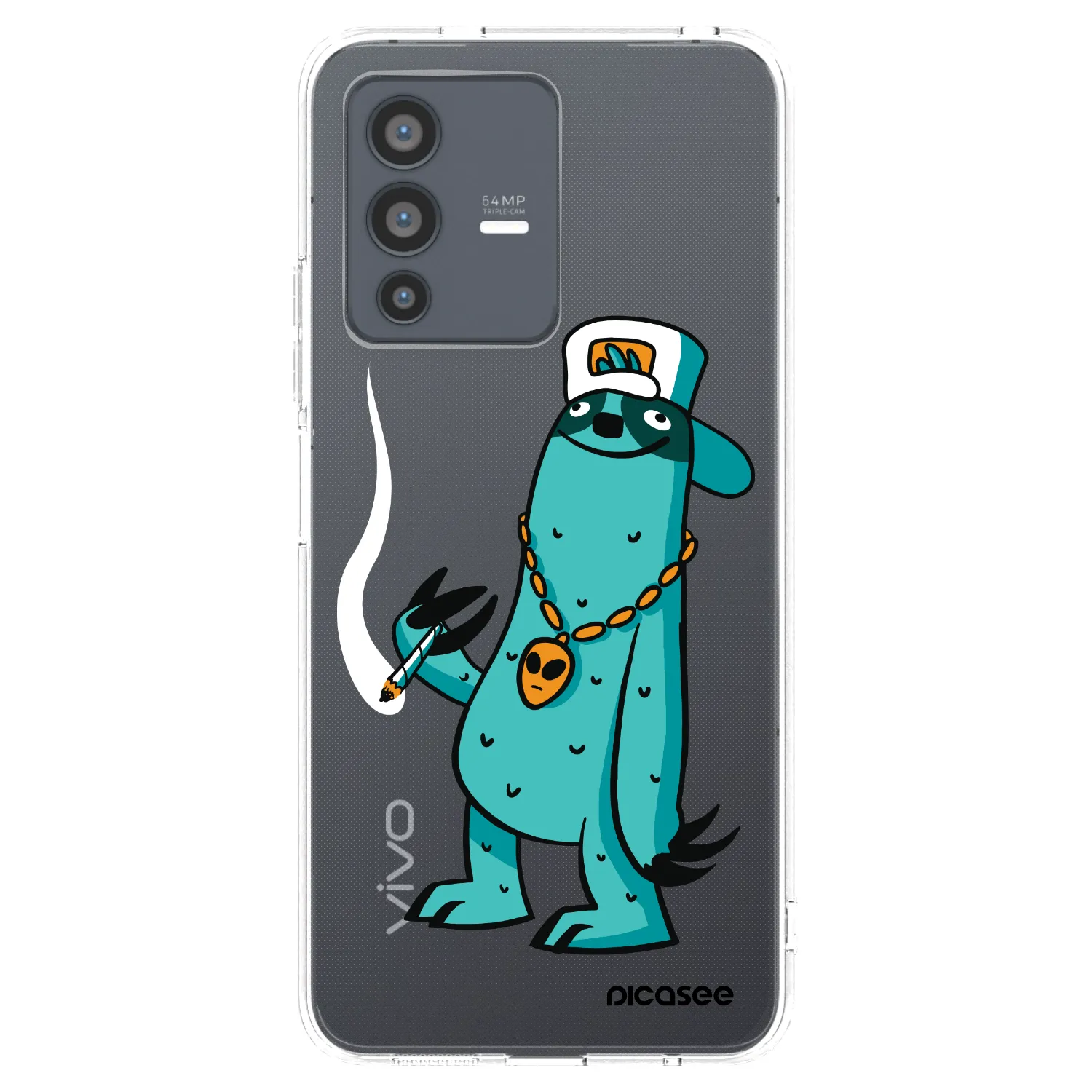 Picasee silikónový prehľadný obal pre Vivo V23 5G - Earth - Je mi fajn