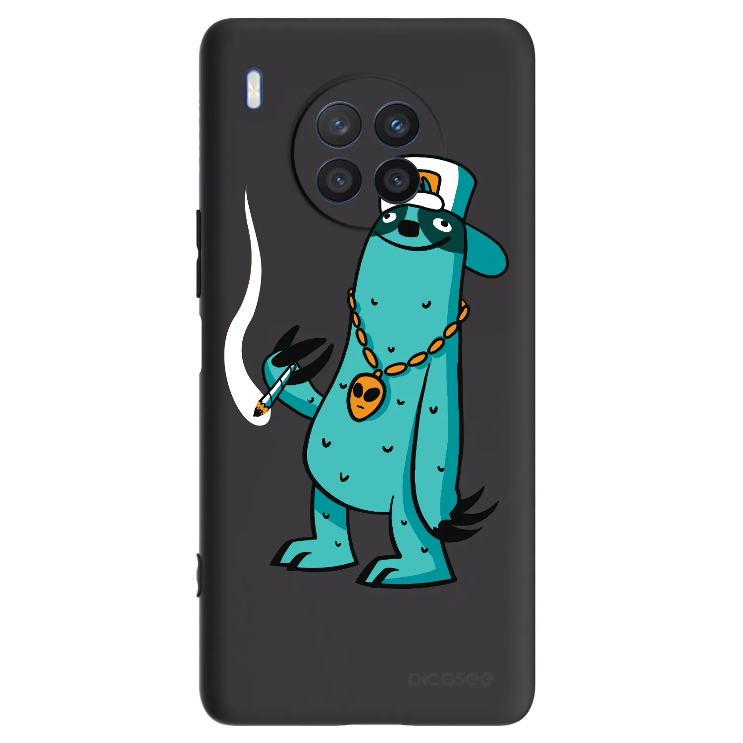 Picasee silikónový čierny obal pre Honor 50 Lite - Earth - Je mi fajn