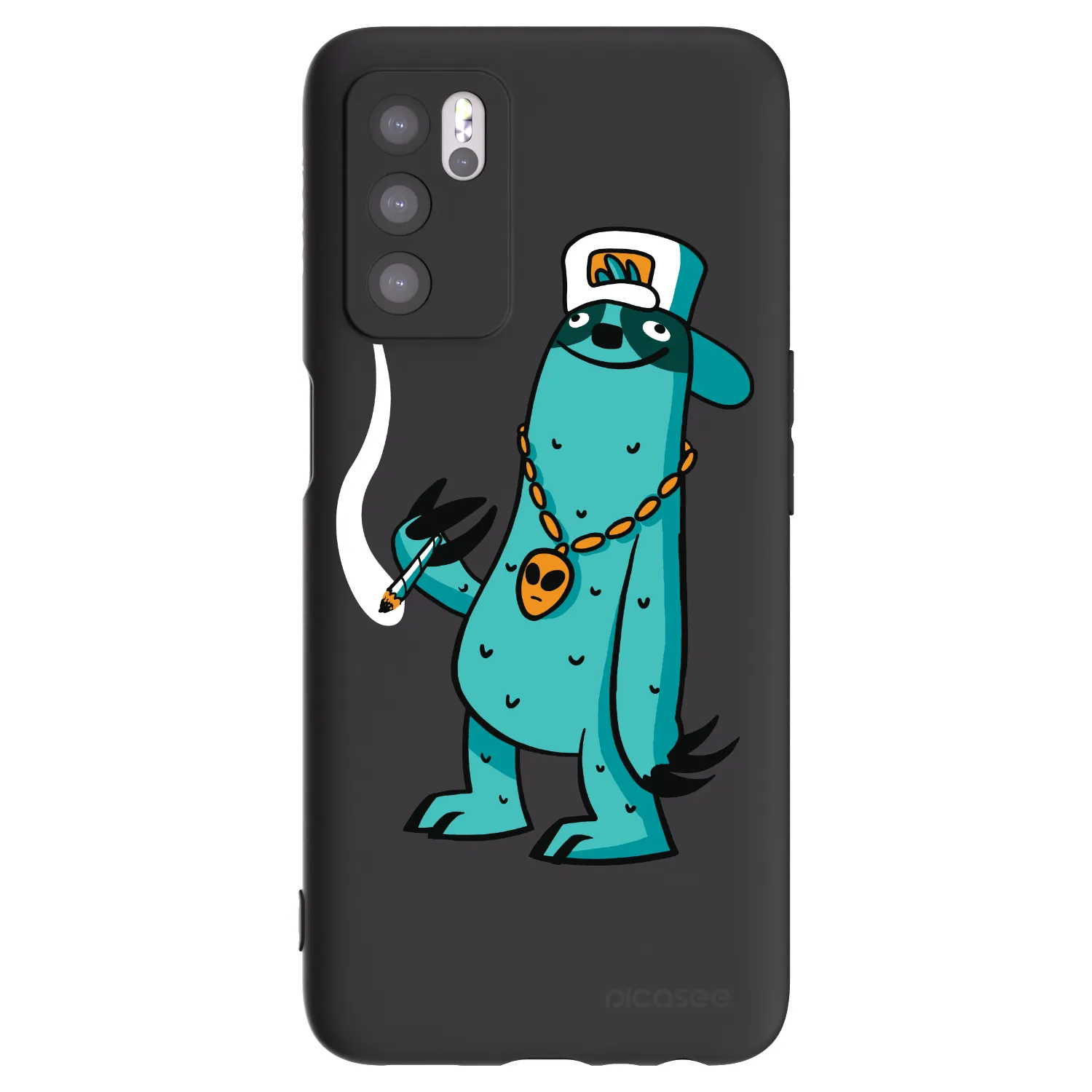 Picasee silikónový čierny obal pre OPPO A16s - Earth - Je mi fajn