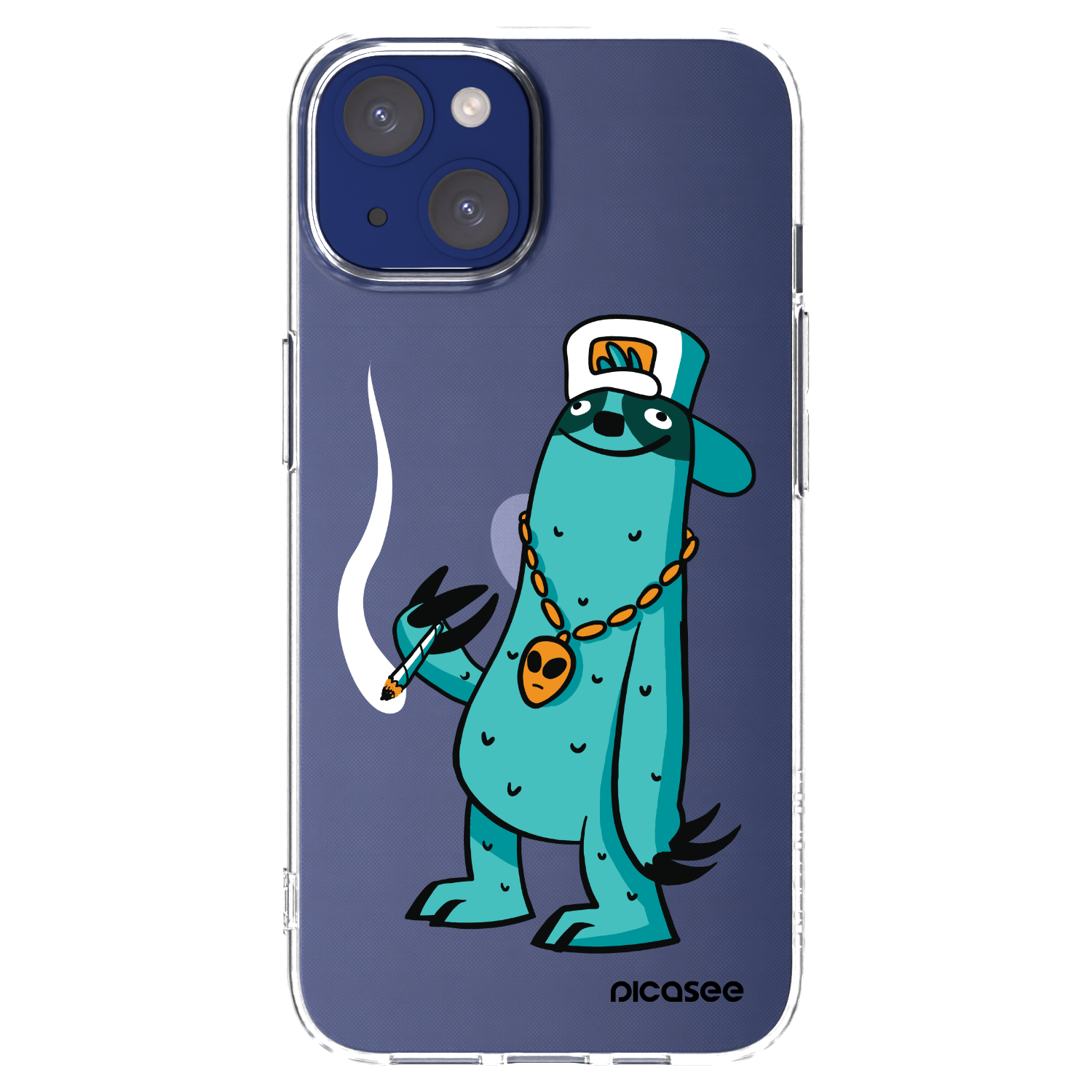 Silikónový prehľadný obal pre Apple iPhone 14 - Earth - Je mi fajn