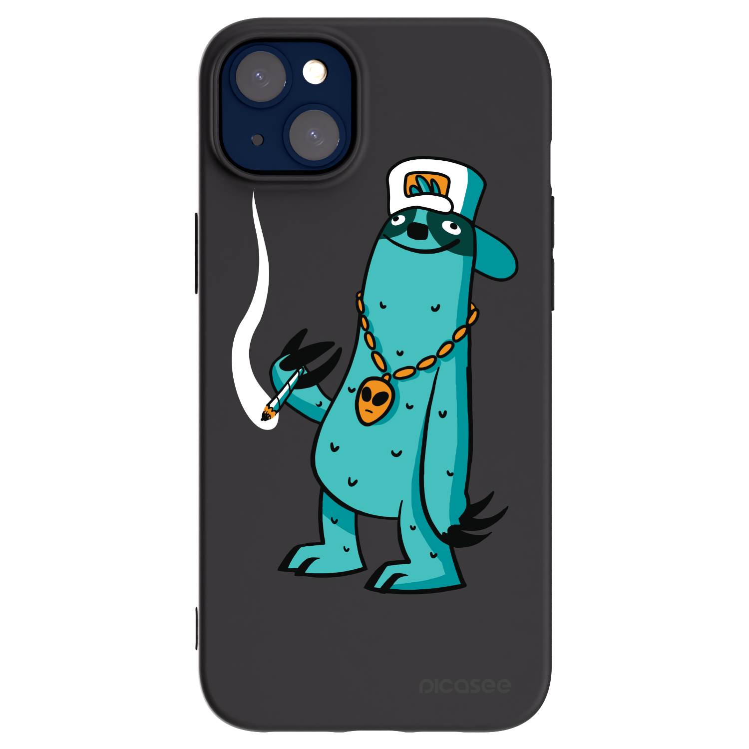 Picasee silikónový čierny obal pre Apple iPhone 14 Plus - Earth - Je mi fajn