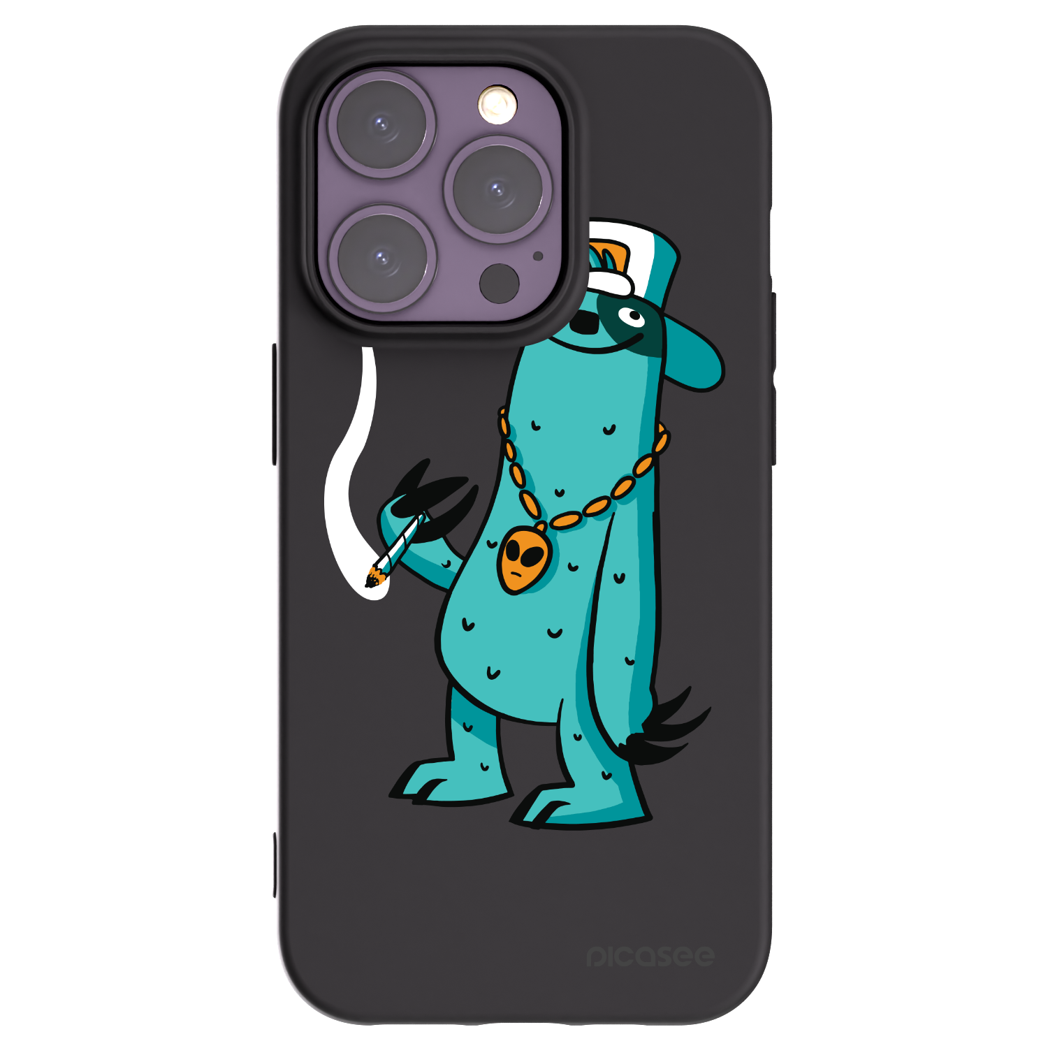 Picasee silikónový čierny obal pre Apple iPhone 14 Pro - Earth - Je mi fajn