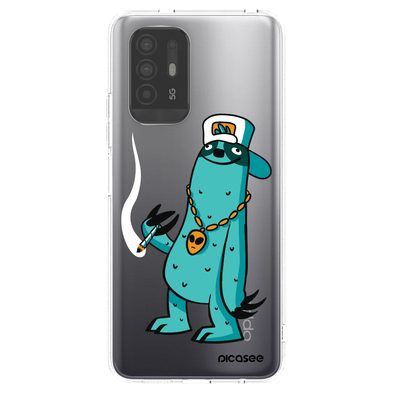 Picasee silikónový prehľadný obal pre OPPO A94 5G - Earth - Je mi fajn
