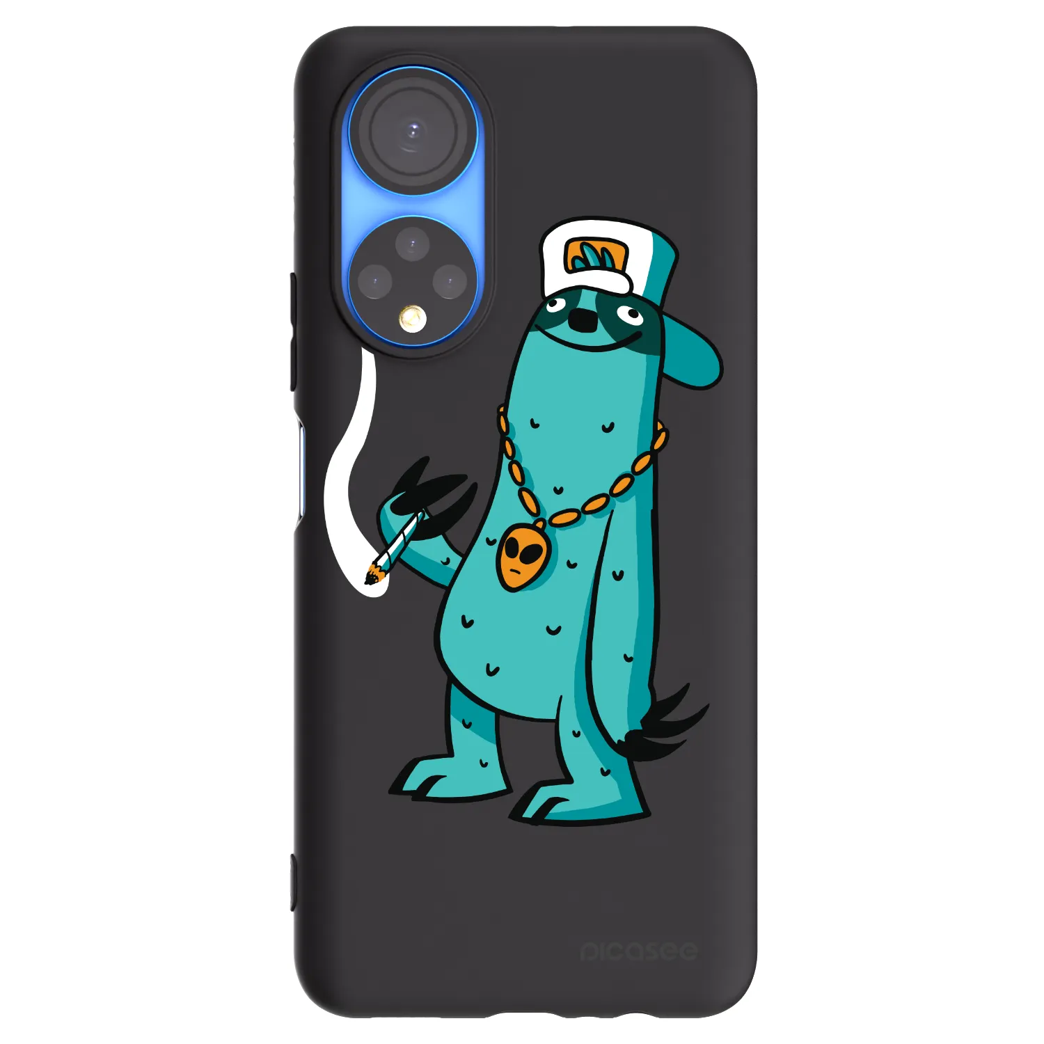 Picasee silikónový čierny obal pre Honor X7 - Earth - Je mi fajn