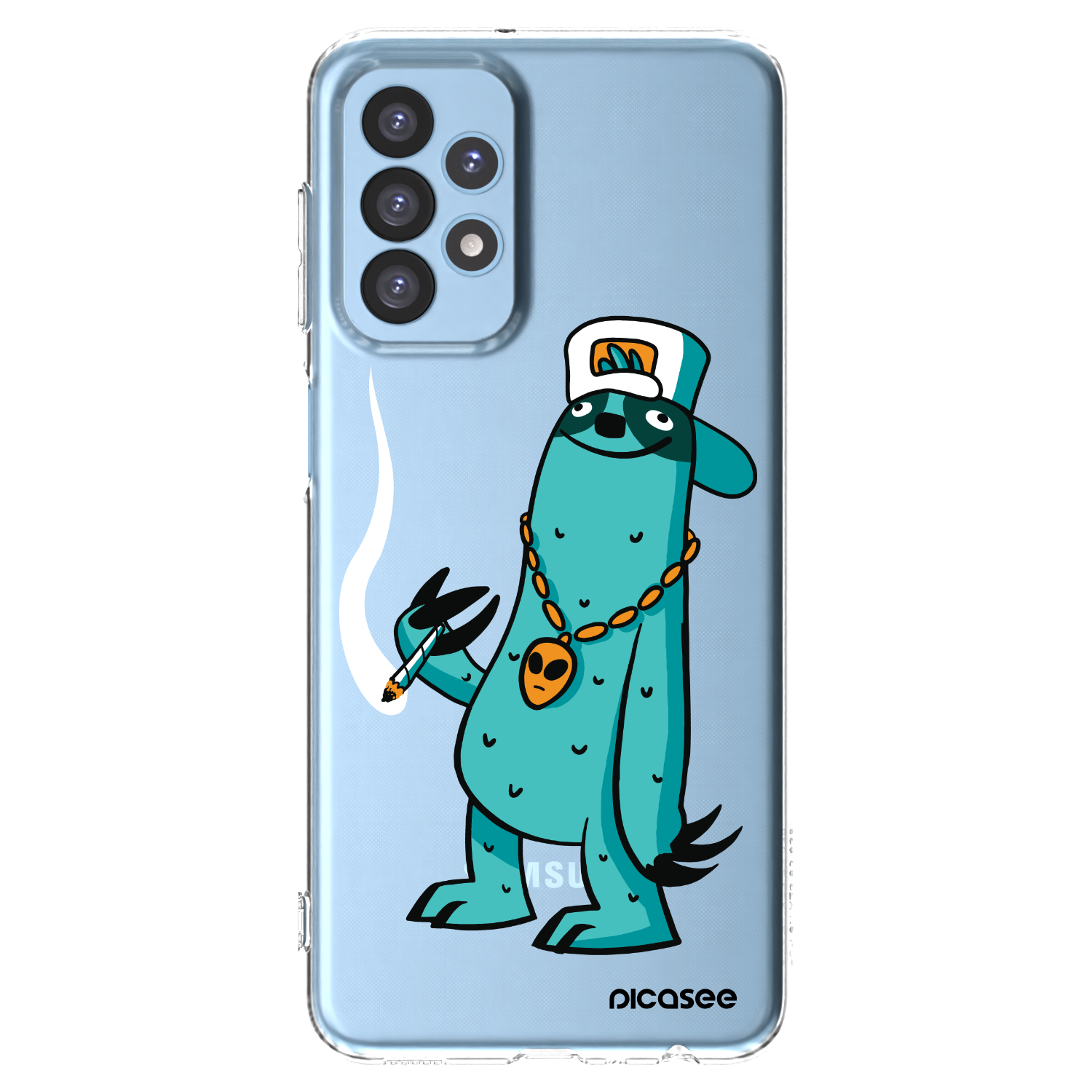 Picasee silikónový prehľadný obal pre Samsung Galaxy A23 A235F 4G - Earth - Je mi fajn