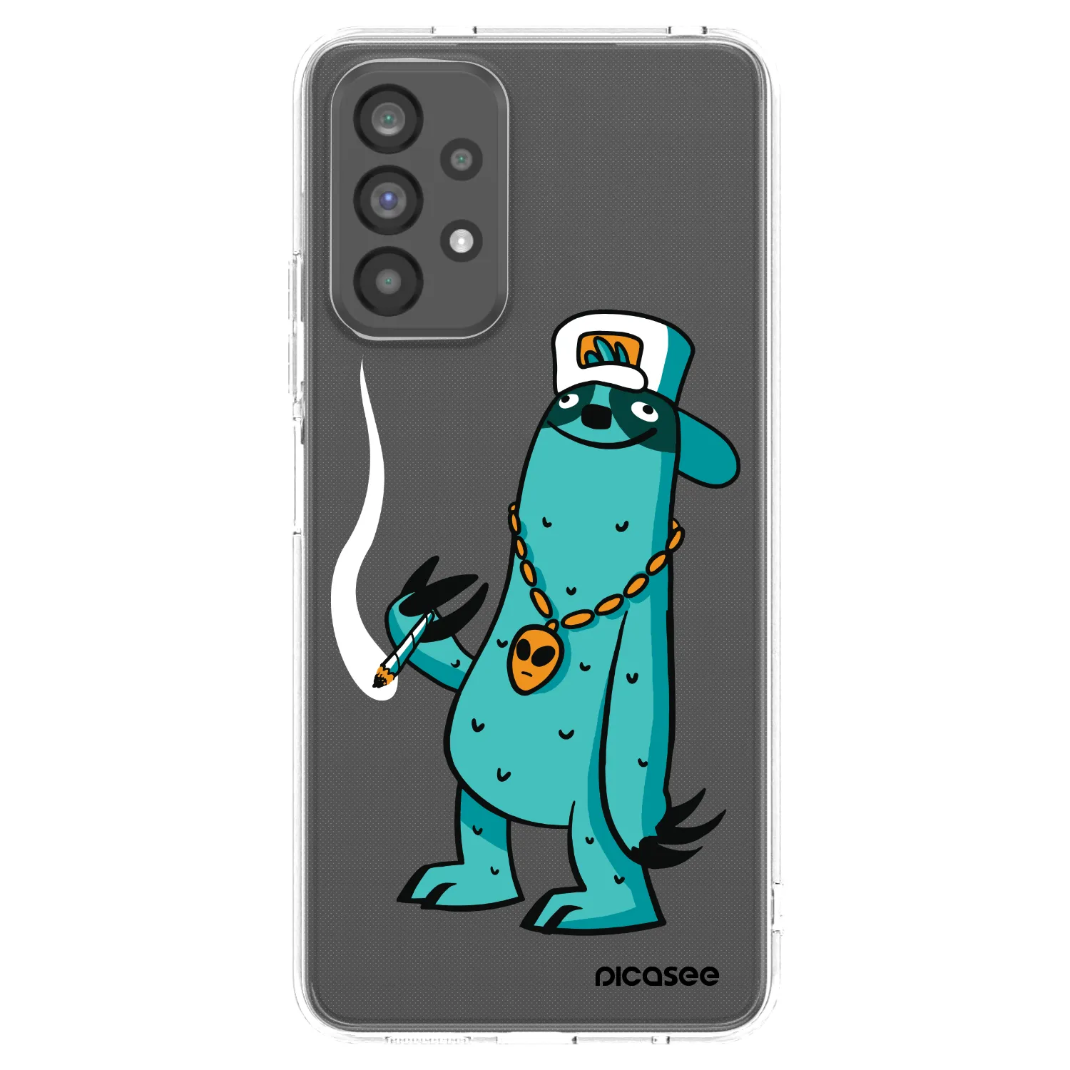 Picasee silikónový prehľadný obal pre Samsung Galaxy A73 5G - Earth - Je mi fajn