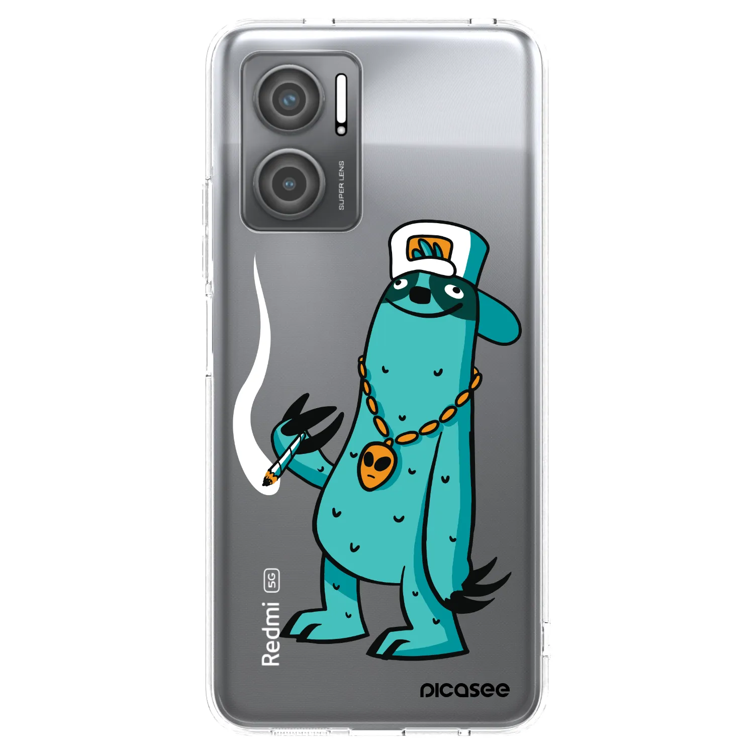 Silikónový prehľadný obal pre Xiaomi Redmi 10 5G - Earth - Je mi fajn