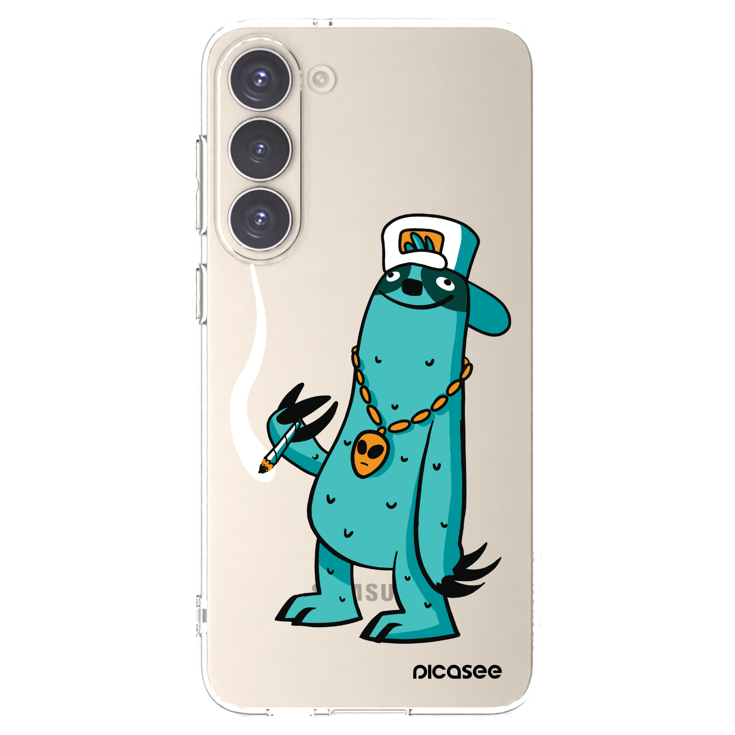 Picasee silikónový prehľadný obal pre Samsung Galaxy S23+ 5G - Earth - Je mi fajn